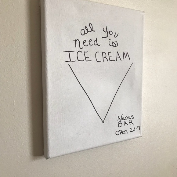 Vintage Nana’s Ice Cream Bar Wooden Picture - Picture 3 of 4